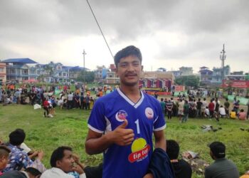 सोलुखुम्बुका भलिबल खेलाडी बिष्णु बस्नेत अन्तराष्ट्रिय पुरुष भलिबल खेलका लागि छनौट